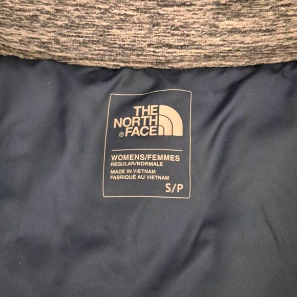 The North Face Puffer Vest S Quilted Blue Teal Lined Insulated Full Zip Pseudio - Picture 6 of 13
